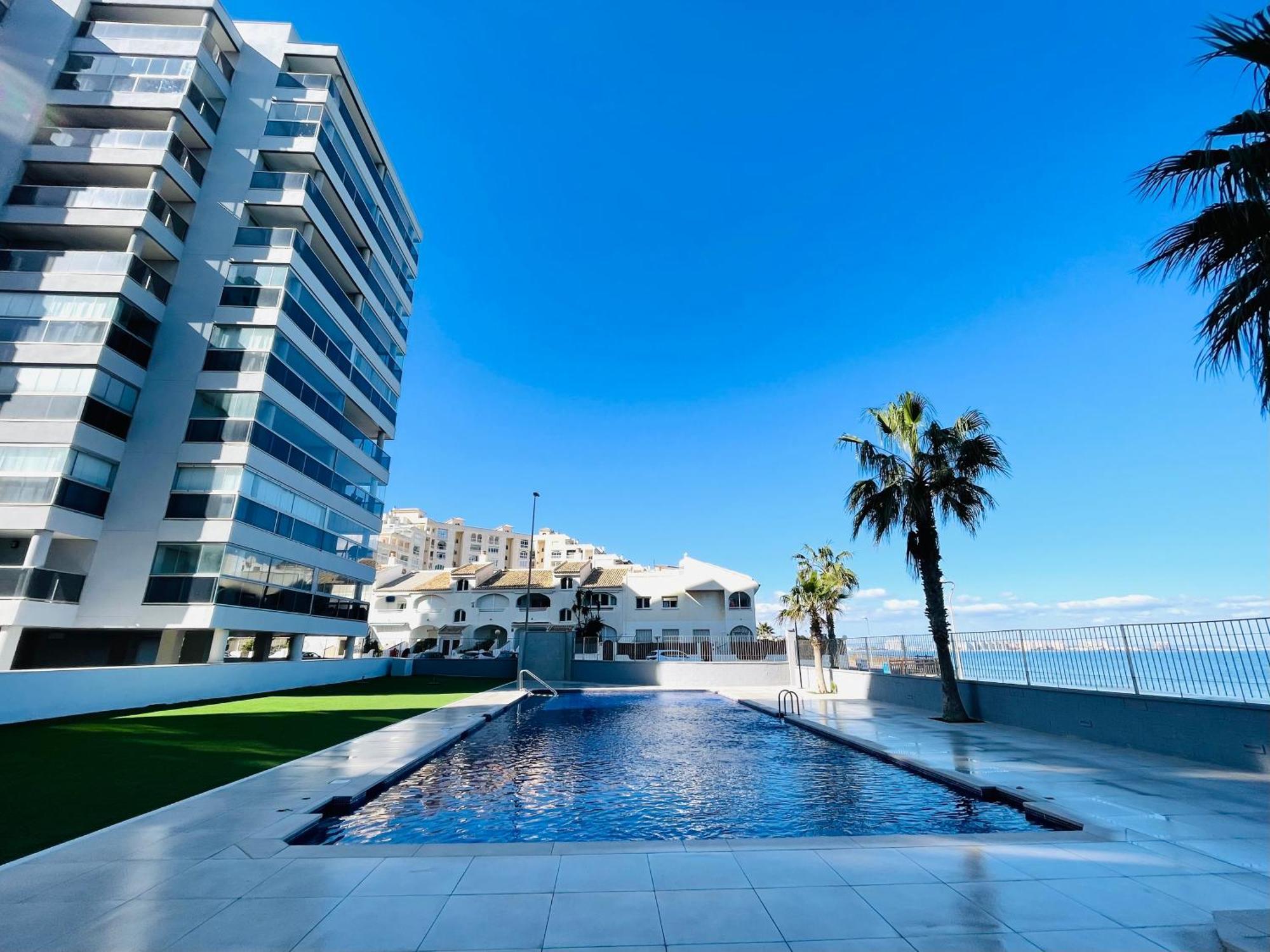 라망가델마르메노 Apartamento En Primera Linea Con Vistas A La Playa Ensenada Del Esparto Del Residencial Vina Del Mar 아파트 외부 사진